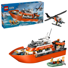 LEGO® City 60504 Coast Guard Rescue Boat & Helicopter