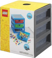 LEGO® Organizador com três gavetas - cinzento escuro