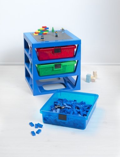 LEGO® Organizador com três gavetas - azul