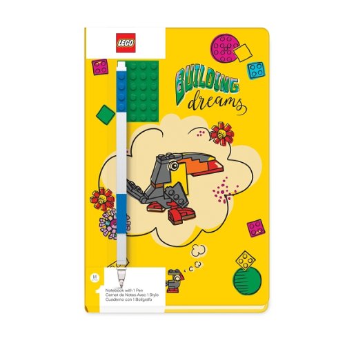 LEGO® Stationery Carnet A5 avec stylo bleu - Building Dreams