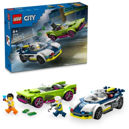 LEGO® City 60415 La course-poursuite entre la voiture de police et la super voiture