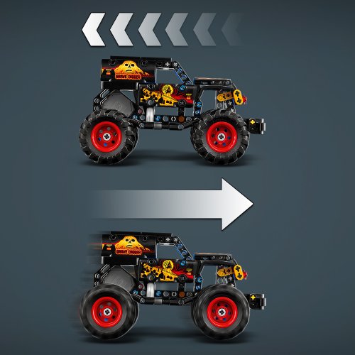 LEGO® Technic 42219 Monster Jam™ Grave Digger™ Feuer und Eis