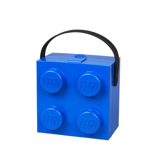 LEGO® boîte avec poignée - bleu