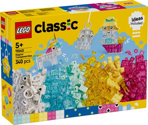 LEGO® Classic 11040 La boîte de briques transparentes magiques