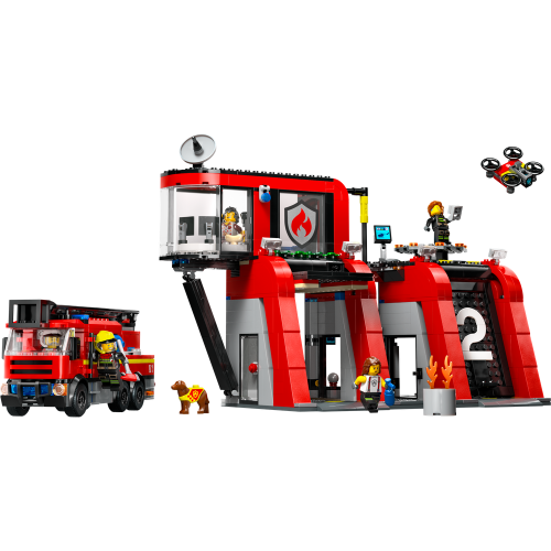 LEGO® City 60414 Brandweerkazerne en brandweerauto