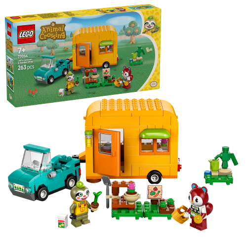 LEGO® Animal Crossing™ 77054 Caravane et stand de jardinage de Racine