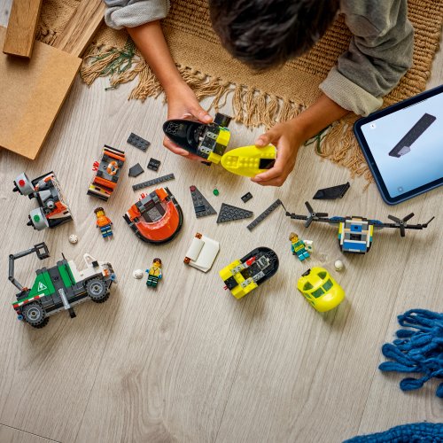 LEGO® City 60505 Kombinationsset mit Flugzeug, Wartungsfahrzeug und Luftkissenboot