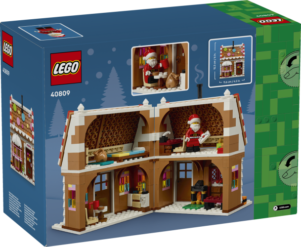 LEGO® Iconic 40809 Weihnachtliches Lebkuchenhaus