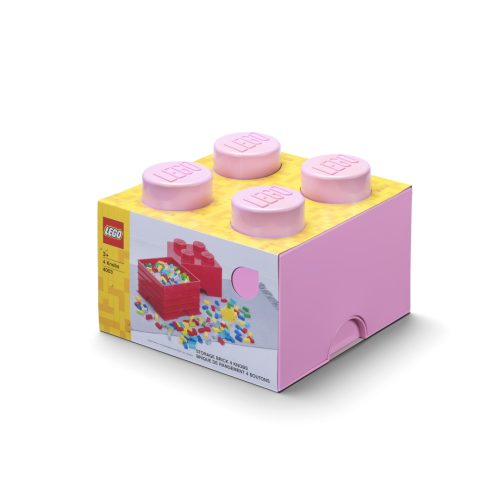 LEGO® Caixa de arrumação 4 - rosa claro