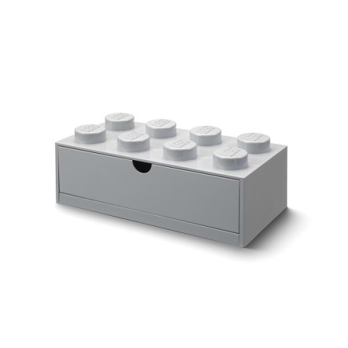 LEGO® caixa de mesa 8 com gaveta - cinzento