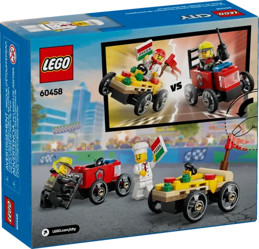 LEGO® City 60458 Raceautopakket: pizzabestelwagen vs. brandweerauto