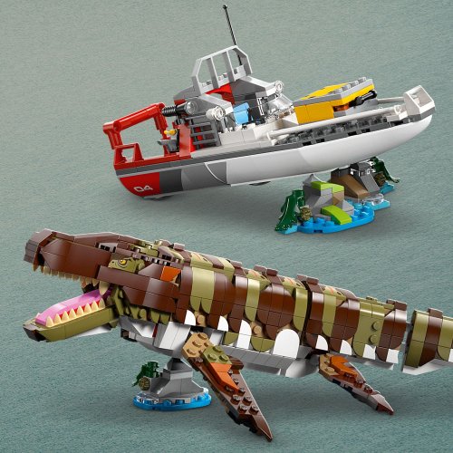 LEGO® Jurassic World 76974 L’attacco del Mosasauro in mattoncini