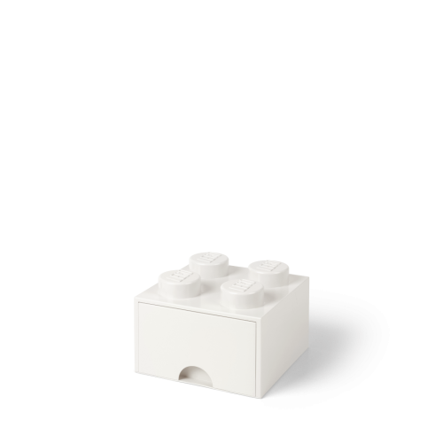 LEGO® Aufbewahrungsbox 4 mit Schublade - Weiß