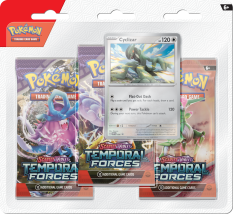Pokémon TCG: SV05 Temporal Forces - 3 Blister Booster Cyclizar