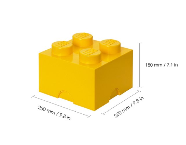 LEGO® Boîte de rangement 4 - jaune