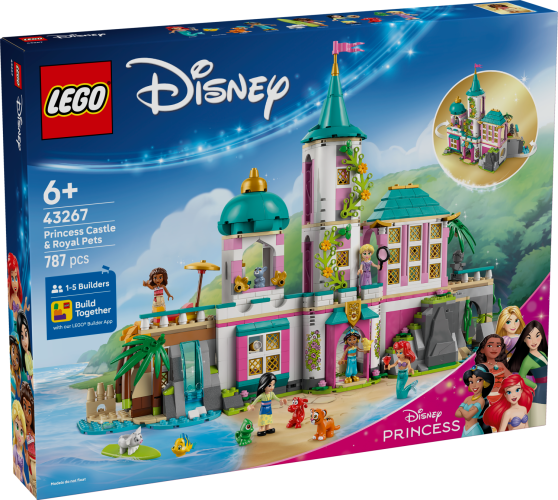 LEGO® │ Disney 43267 Hercegnőkastély és a hercegnők állatkái