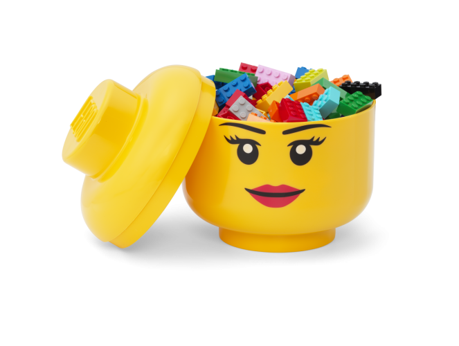 LEGO® Cabeça de armazenamento (tamanho S) - rapariga