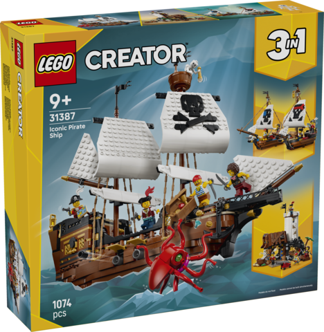 LEGO® Creator 31387 Legendarny statek piracki