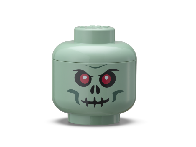 LEGO® Pojemnik głowa (mini) - szkielet - zielony