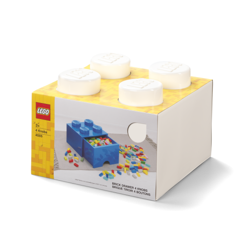 LEGO® Aufbewahrungsbox 4 mit Schublade - Weiß