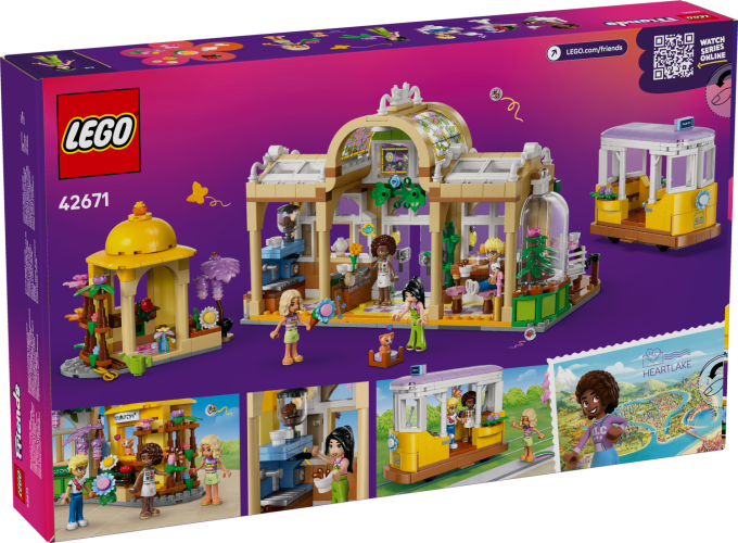 LEGO Friends 42671 Kavárna plná rostlin a květinářství