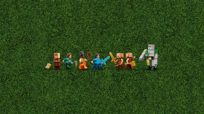 LEGO® Minecraft® 21273 Attacco al villaggio del Ghast-pallone