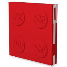 LEGO® Carnet avec stylo gel comme clip - Rouge