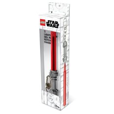 LEGO® Star Wars gelové pero Světelný meč s klipem - červené