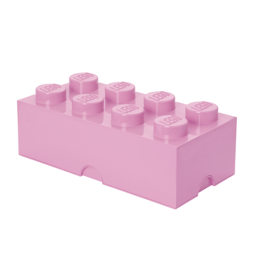 LEGO® Boîte de rangement 8 - rose clair