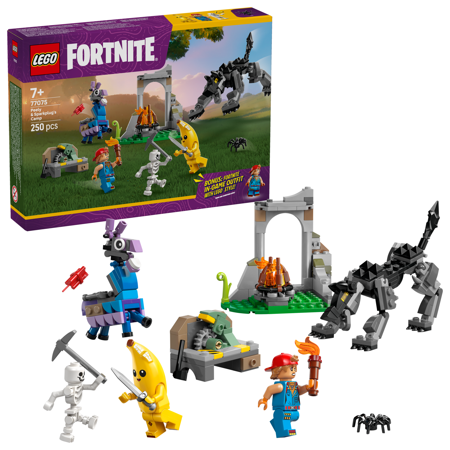 LEGO® Fortnite 77075 ピーリーとスパークプラグのキャンプ場