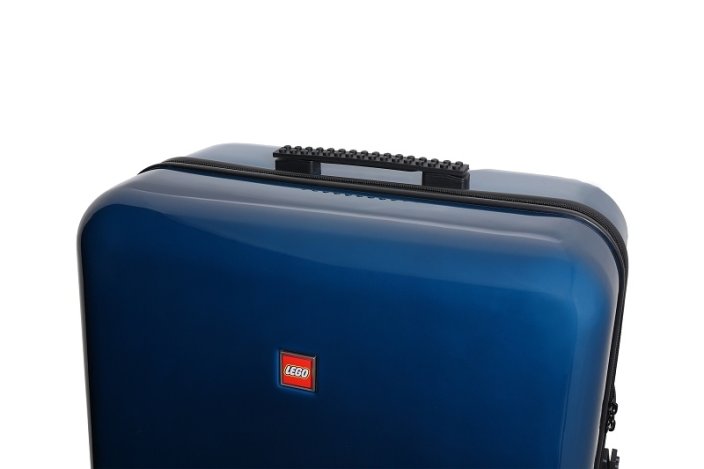 LEGO® Luggage ColourBox Minifigure Head 28\" - Azul-marinho