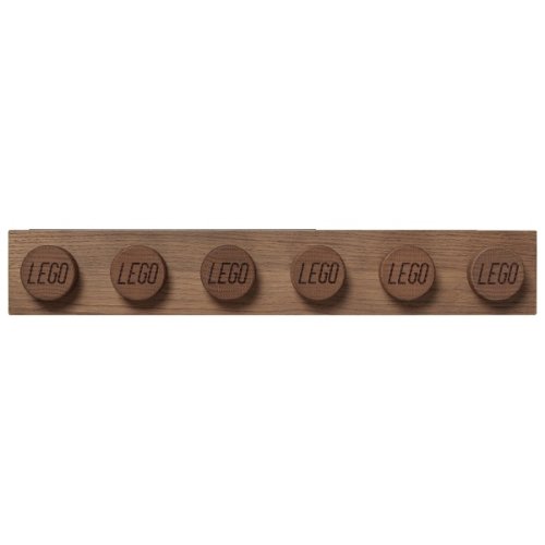 LEGO® suporte de madeira para livros (carvalho - escurecido)