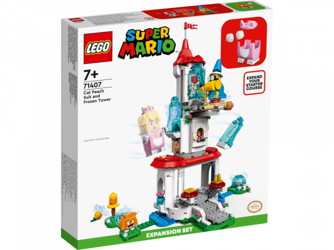 LEGO® Super Mario™ 71407 Katzen-Peach-Anzug und Eisturm – Erweiterungsset