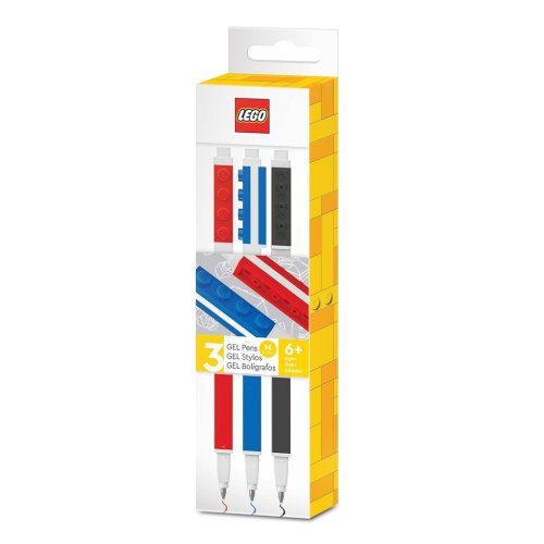 LEGO® Długopisy żelowe, mix kolorów - 3 szt.