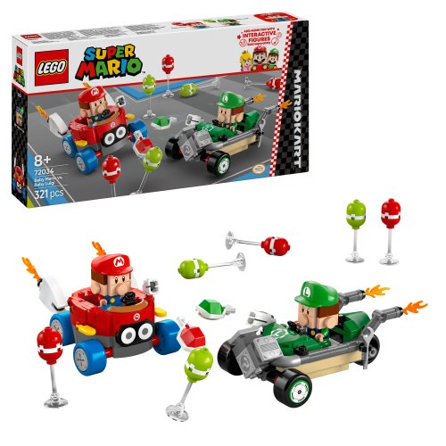 LEGO® Super Mario™ 72034 Mario Kart™ - Mario Bebé contra Luigi Bebé