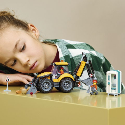 LEGO® City 60480 Gelber Baggerlader