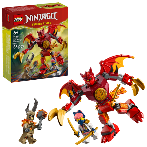 LEGO® Ninjago 71851 Kais Drachen-Mech Battle Set