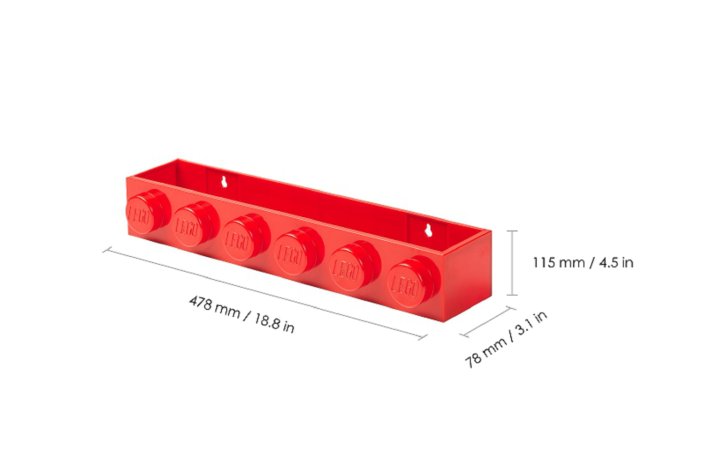 LEGO® Hängeregal - rot