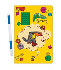 LEGO® Stationery A5 Notizbuch mit blauem Stift - Building Dreams