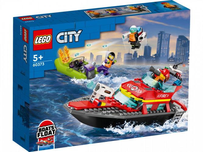 LEGO® City 60373 Barca di soccorso antincendio