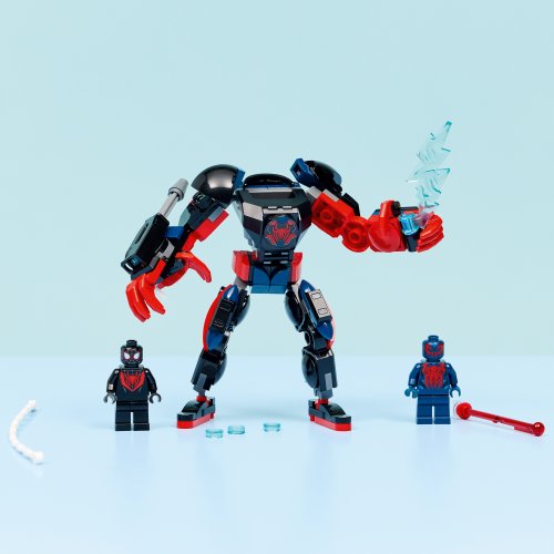 LEGO® Super Heroes 76337 Le robot de Miles Morales contre Spider-Man 2099