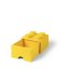 LEGO® Boîte de rangement 4 avec tiroir - jaune