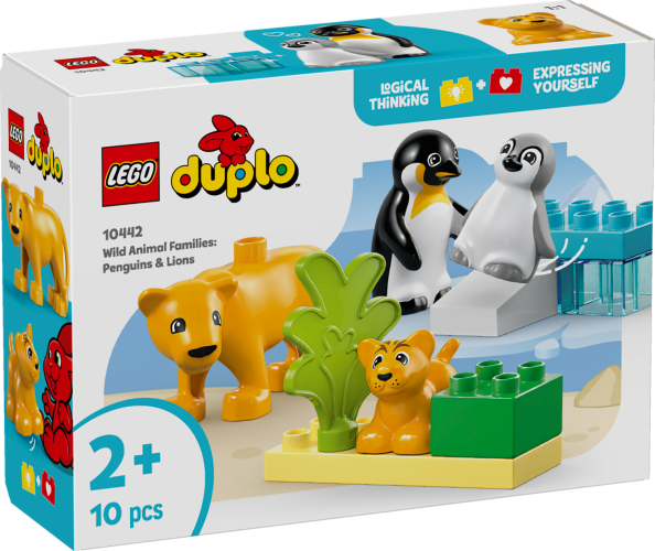 LEGO® DUPLO® 10442 Famiglie di animali: pinguini e leoni