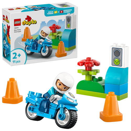 LEGO® DUPLO Town 10471 Blaues Polizeimotorrad