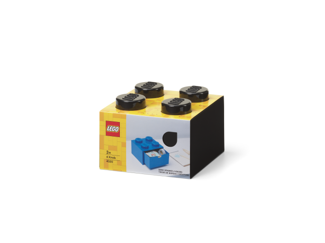 LEGO® stolik box 4 z szufladą - czarne