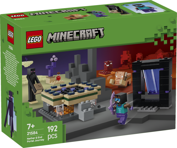 LEGO® Minecraft 21584 Voyage à travers les Portails du Nether et de l’Ender