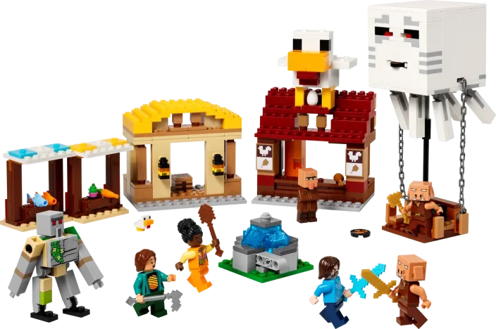 LEGO® Minecraft® 21273 Attacco al villaggio del Ghast-pallone