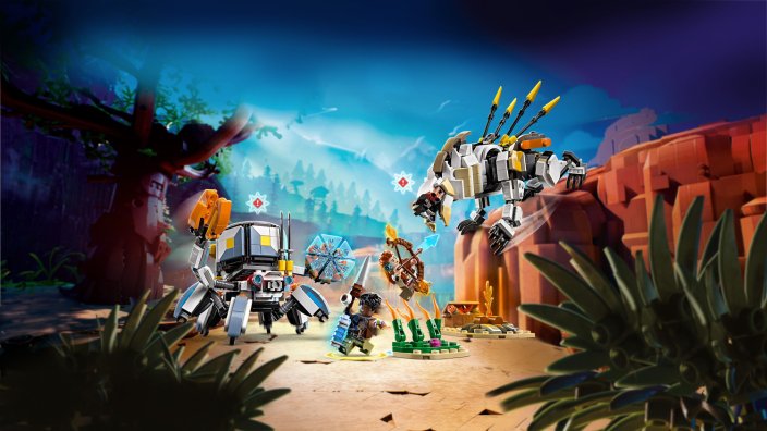 LEGO® Horizon Adventures™ 77037 Aloy e Varl contra Carapaça e Dentes de Serra