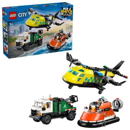 LEGO® City 60505 Vliegtuig, servicewagen en hovercraft remix