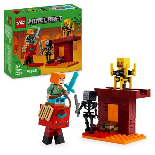 LEGO® Minecraft® 21266 Csata az alvilági lávatónál